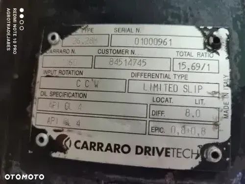 Siłownik skrętu Case 735 Farmlift 411160  Carraro 26.28M - 10