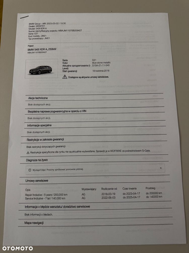 BMW Seria 5 540i xDrive Luxury Line - 34