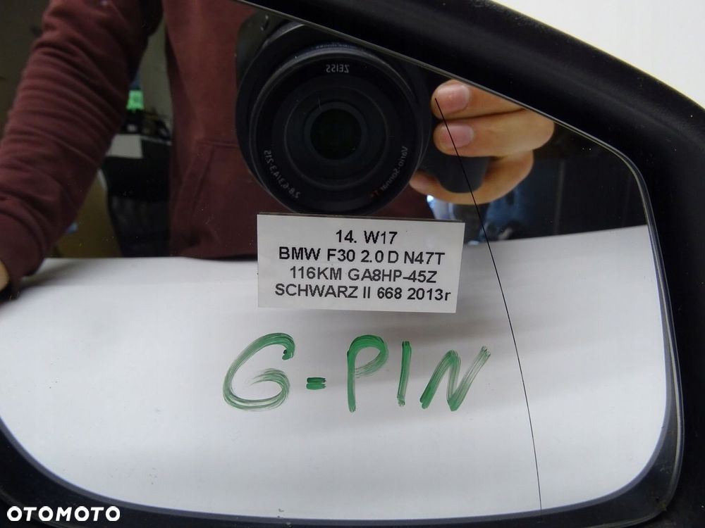 LUSTERKO PRAWE PRAWY PRZÓD PRZEDNIE BMW F30 SCHWARZ II 668 6 PIN - 10