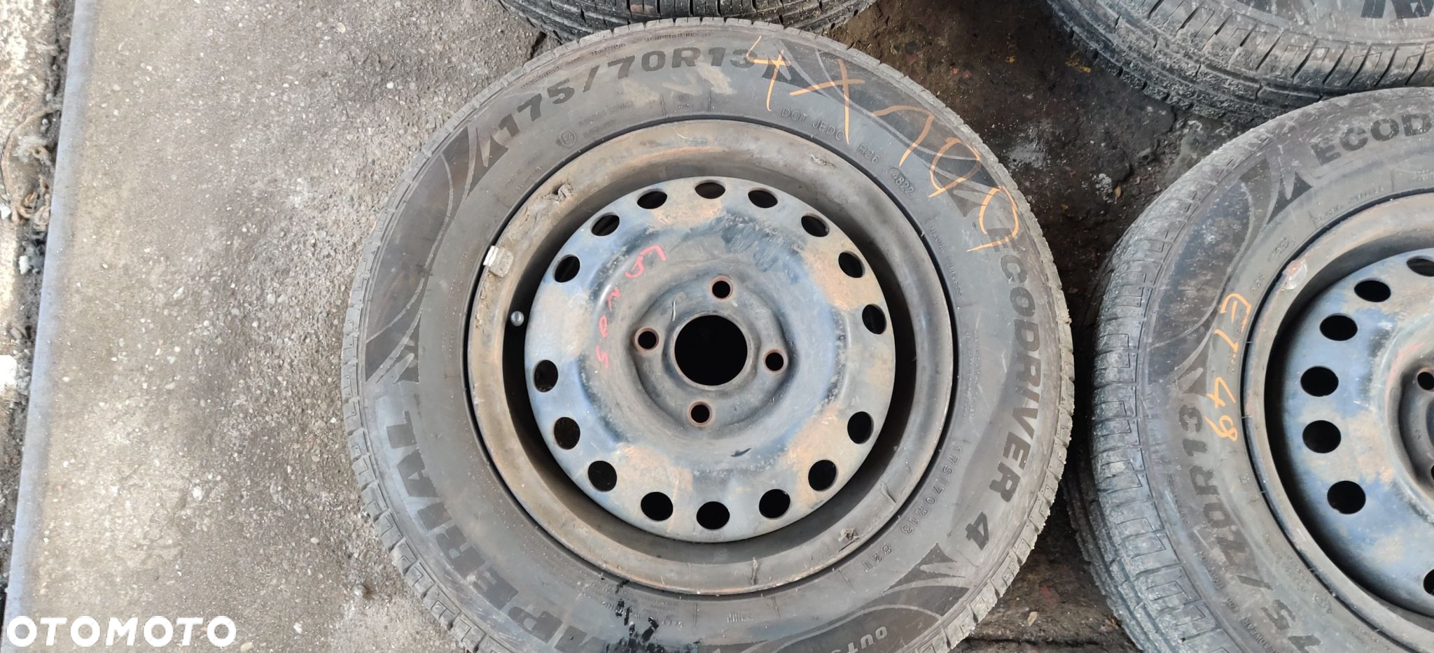KOŁA FELGI STALOWE 13 CALI OPONY LATO ŁADNE DAEWOO LANOS OPEL CORSA C 4X100 ET49 175/70/13 - 2