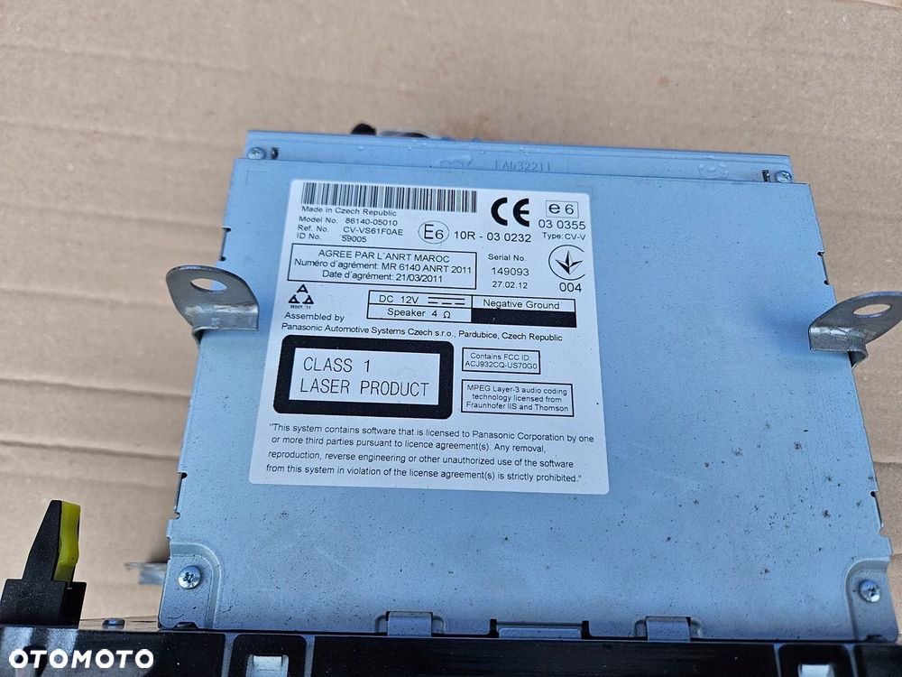 Toyota AVENSIS T27 12-15 radio dotykowe moduł nawigacja - 4