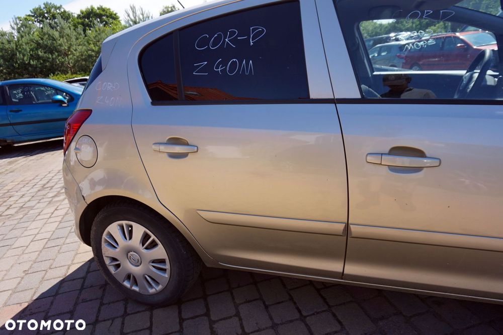 DRZWI TYLNE PRAWE CORSA D IV 5D HB Z40M  ZŁOTY OPEL 2006-2011 - 4
