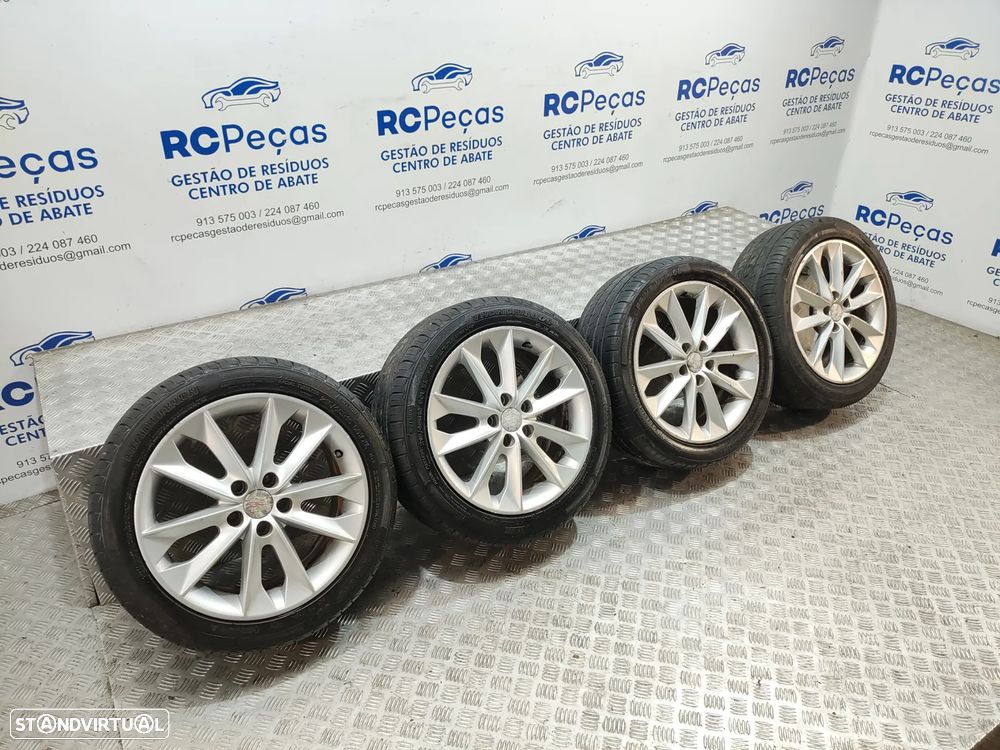 Conjunto de jantes 16 originais Seat Ibiza IV 6J Facelift FR 7J ET43 5x100 - 8