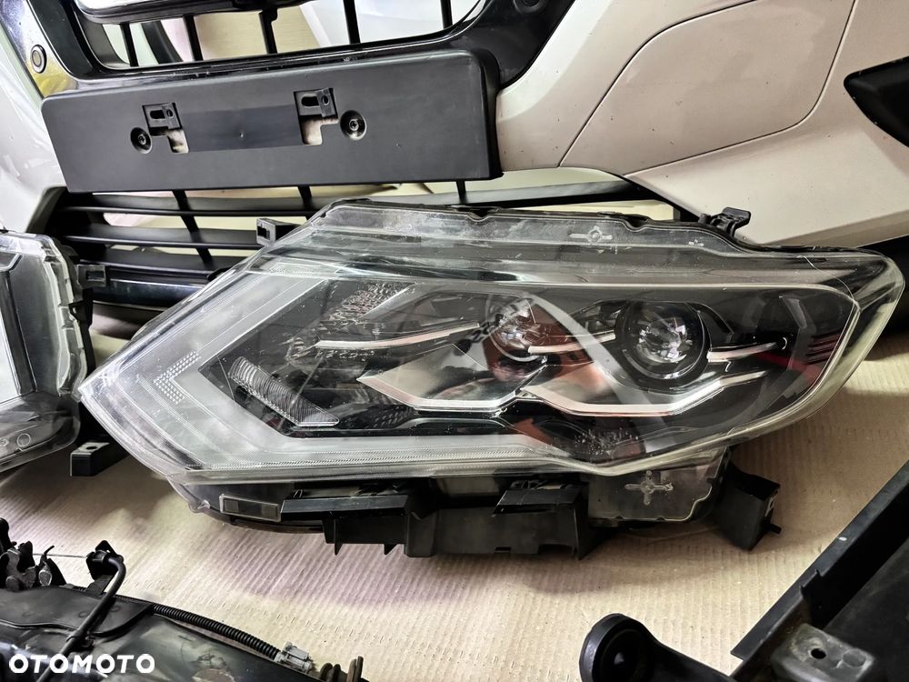 Przód kompletny zderzak maska lampy Nissan X-Trail T32 LIFT LED PDC QAB - 7