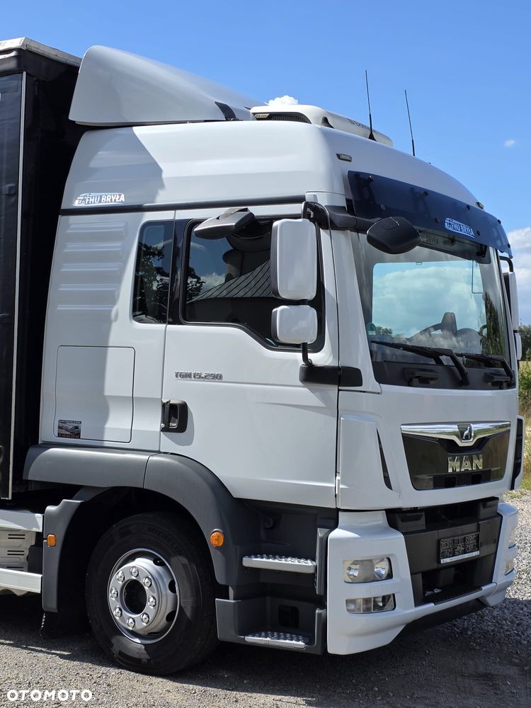 MAN TGM 15.290 / BURTO-FIRANKA / AUTOMAT / CAŁY NA PODUSZKACH / KLIMA POSTOJOWA /18EURO PALET / SPROWADZONY  / E6 / LIFT  / WINDA / - 14
