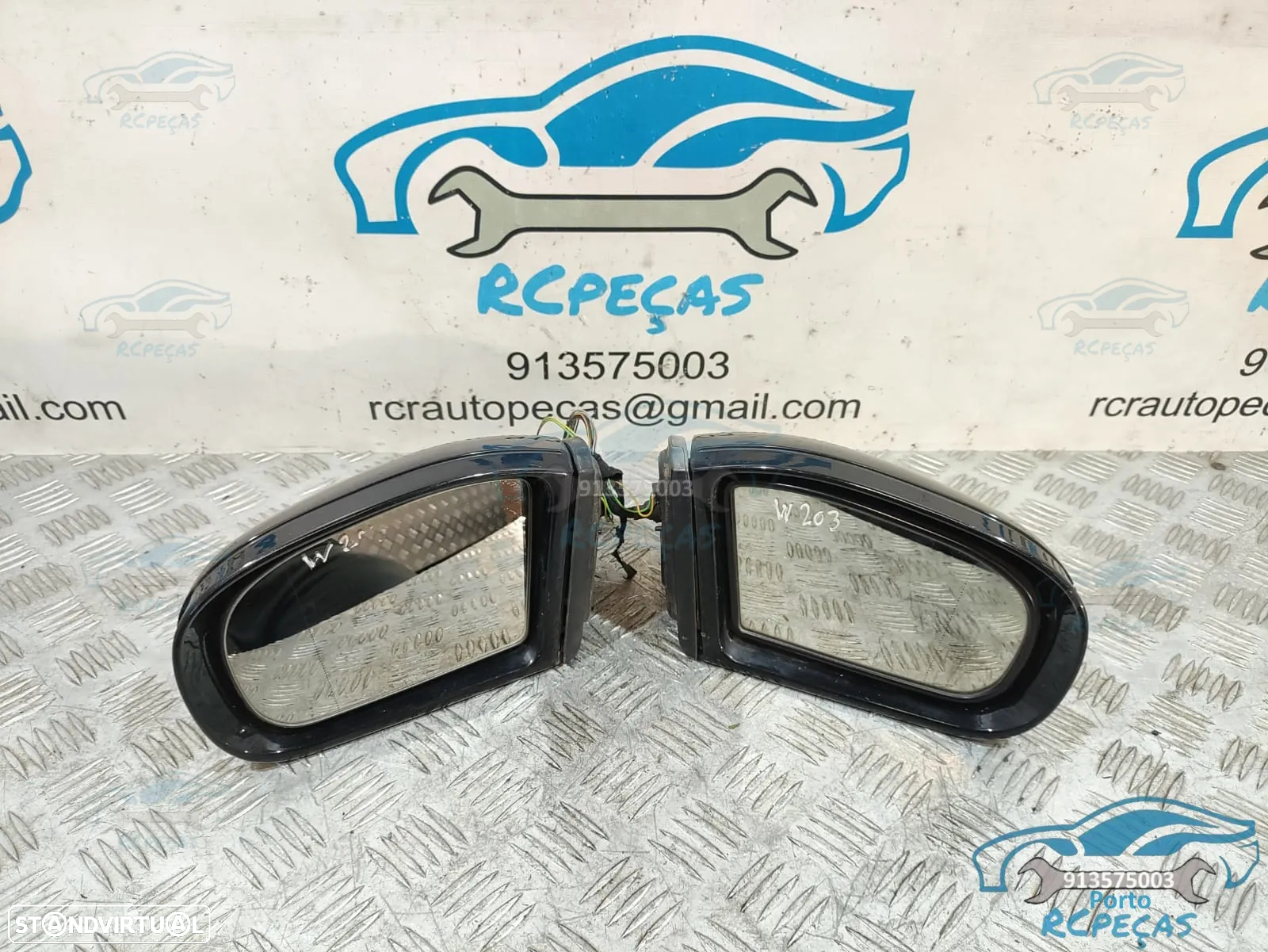 Espelho Retrovisor Mercedes Benz Class C W203 Direito + Esquerdo - C220 C270 - 15