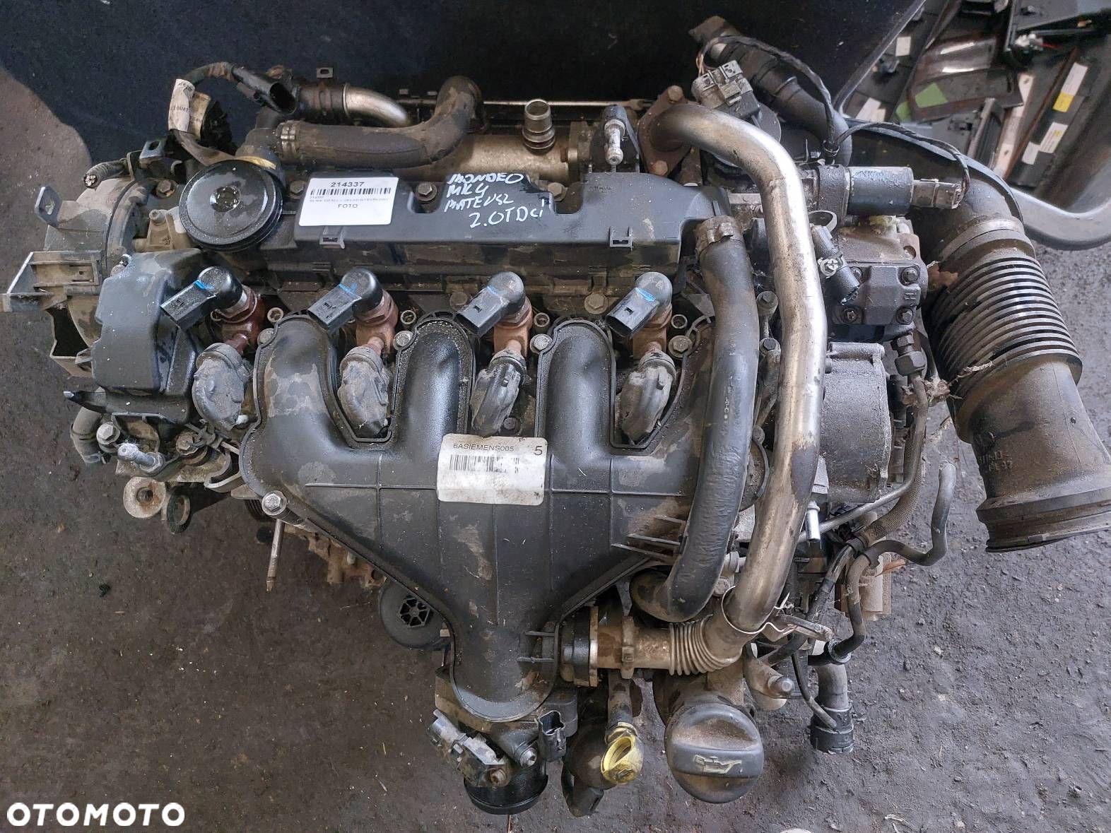 SILNIK DIESEL + POMPA WTRYSKI TURBO MONDEO MK4 2.0 TDCI D4204T QXBA - 1