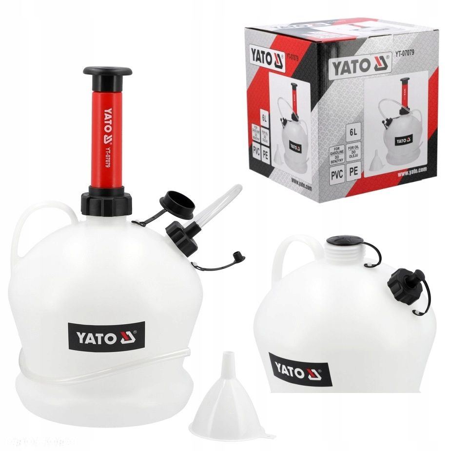 YATO ODSYSARKA RĘCZNA WYSYSARKA DO OLEJU PALIWA I PŁYNÓW POJEM.6L YT-07079 - 7