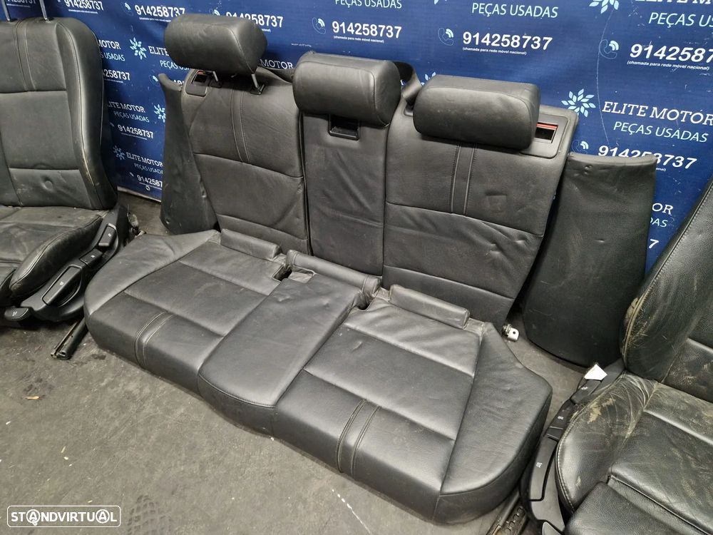 Jogo de bancos usados BMW X3 E83 PACK M PRETOS PELE - 9