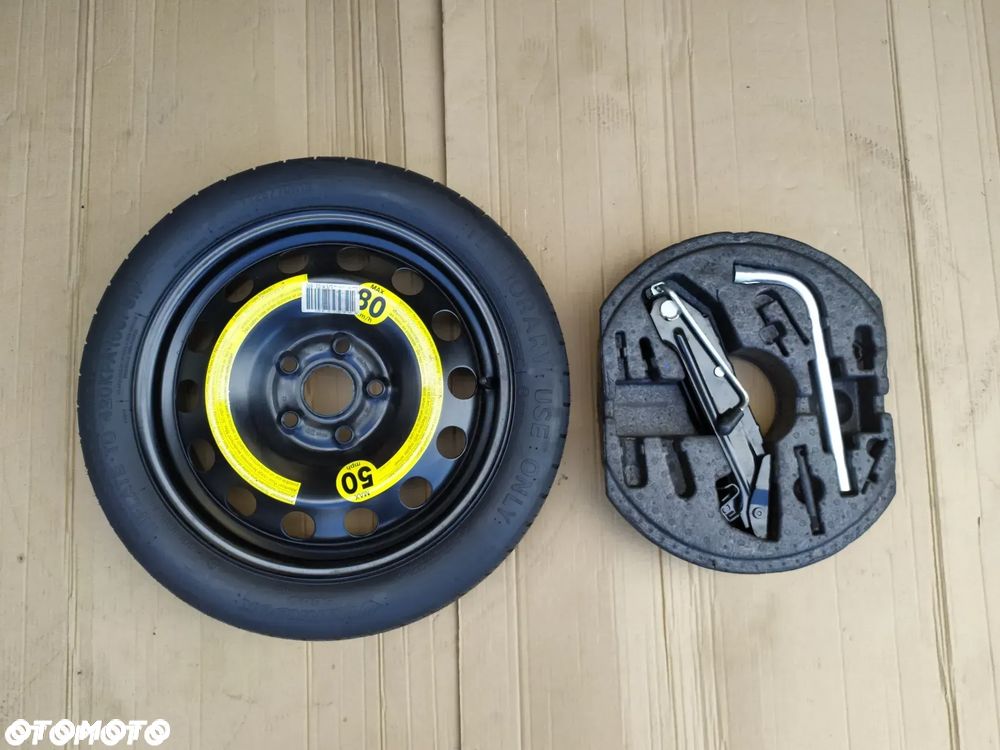 KOŁO DOJAZDOWE R16 VW VOLKSWAGEN GOLF V VI VII ZESTAW - 1