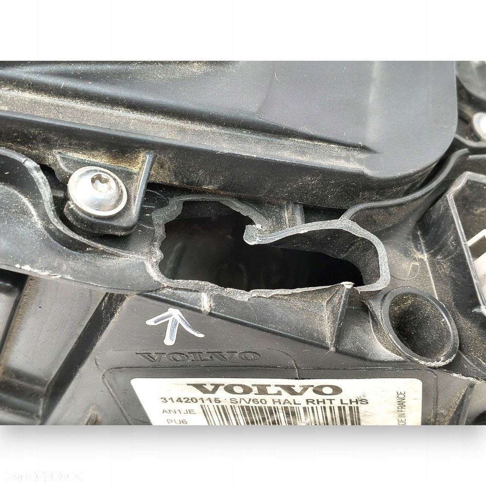 LAMPA LEWA Volvo S60 II V60 LIFT 2013- lewy przód przednia europa 31420115 - 11