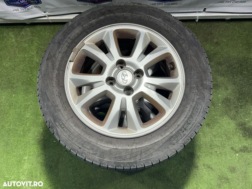 JANTE HYUNDAI R15 / 4x100 / i20 15 / 185/65 R15 / DOT-E / MWB0 4522 / 6.0J * 15 - A TYPE + CAUCIUCURI (X3) - 1