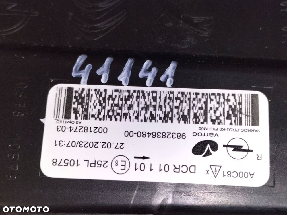 lampa przednia reflektor prawa opel zafira d 19- vivaro c 19- xenon - 8