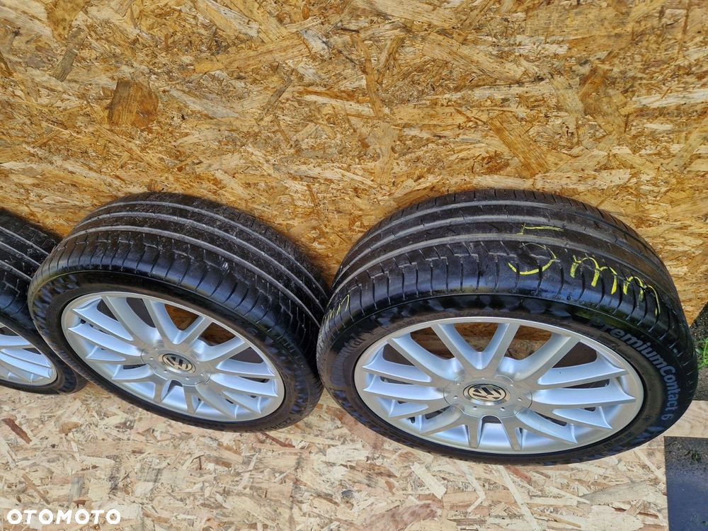 VW FELGI ALUMINIOWE ET54 7Jx17 57,1mm 1K0601025AN OPONY CONTINENTAL 225/45 R17 4,5-5 mm - 7