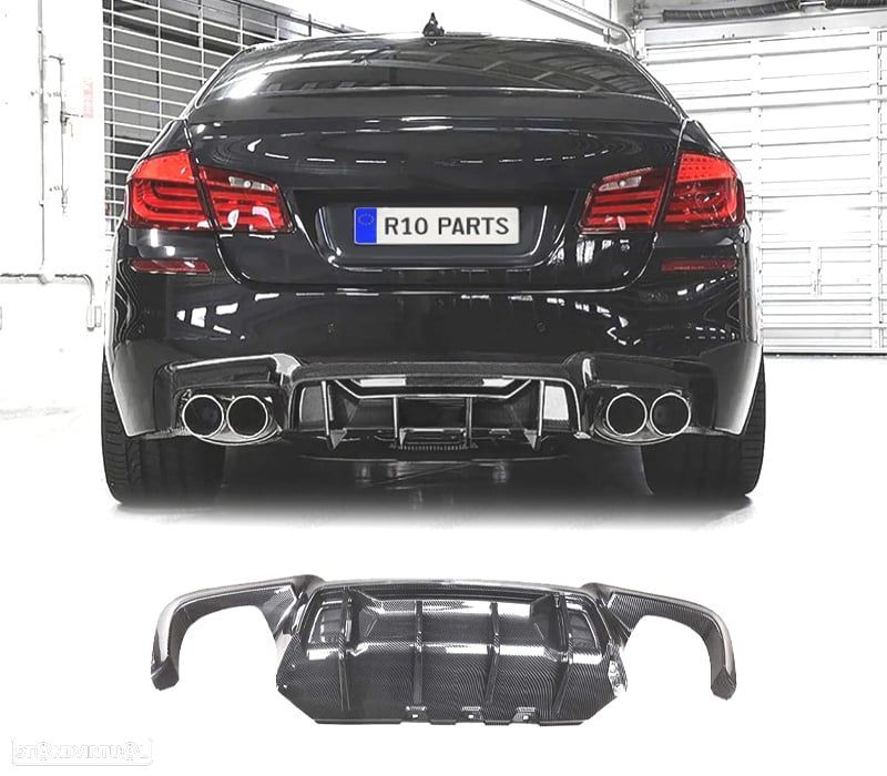 DIFUSOR BMW F10 10-17 LOOK COMPETITION CARBONO - 1