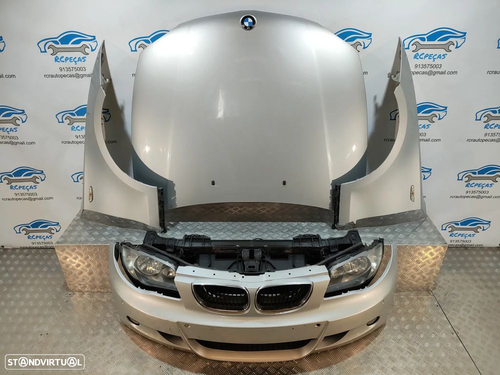 FRENTE COMPLETA BMW SERIE 1 E87 E81 PACK M CAPOT PARACHOQUES SENSORES GUARDA-LAMAS OTICAS RADIADOR VENTILADOR FRENTE FIBRA REFORÇO - 12