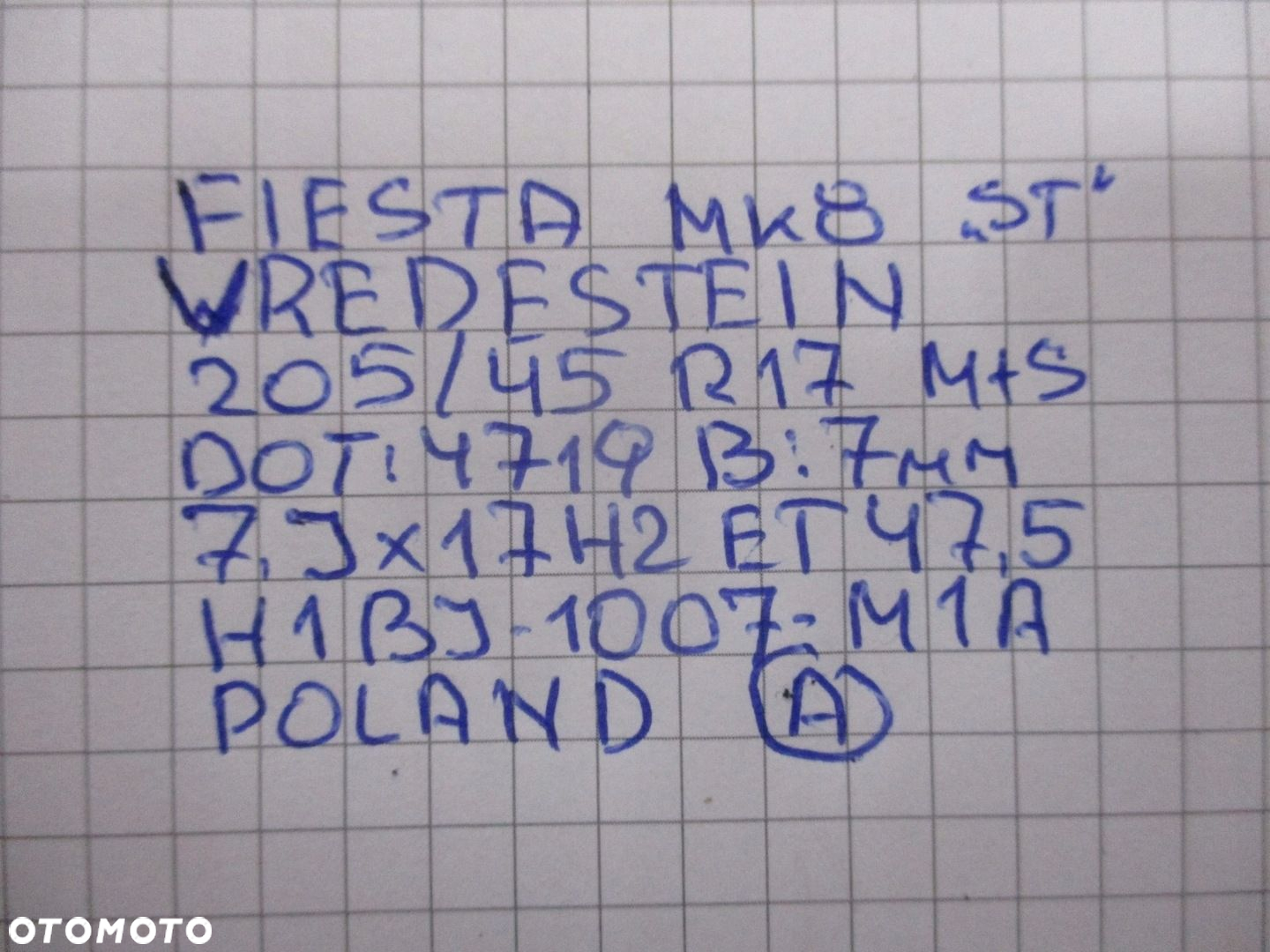 Koła felgi opony FORD FIESTA MK8 ST-LINE R17 MS - 16