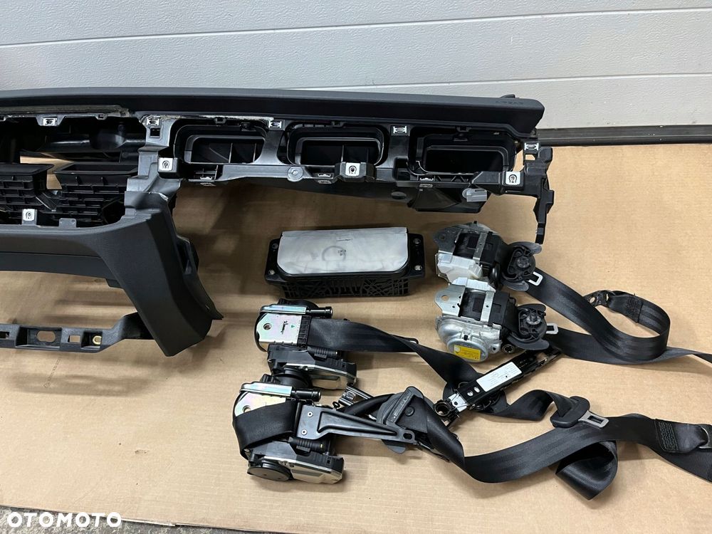 KONSOLA AUDI Q7 4M0 SQ7 AIRBAG PASY HEADUP SOUL CZARNA KOKPIT ORYGINAŁ - 7