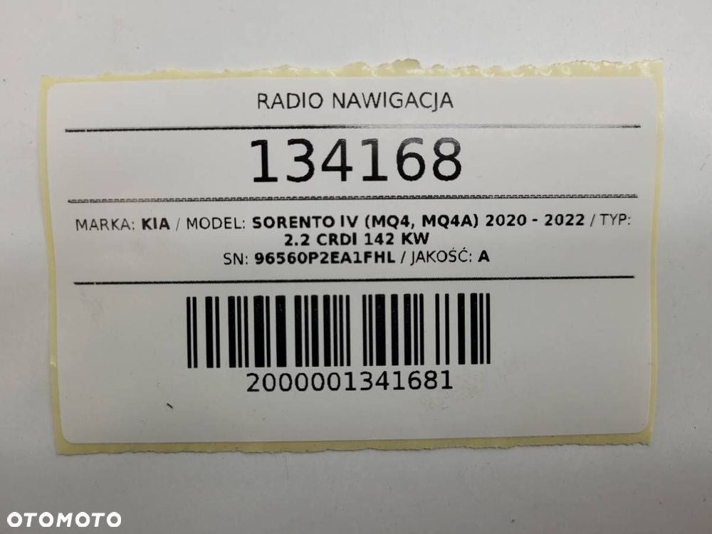 RADIO NAWIGACJA WYŚWIETLACZ KIA SORENTO IV MQ4 96560P2EA1FHL EUROPA - 15