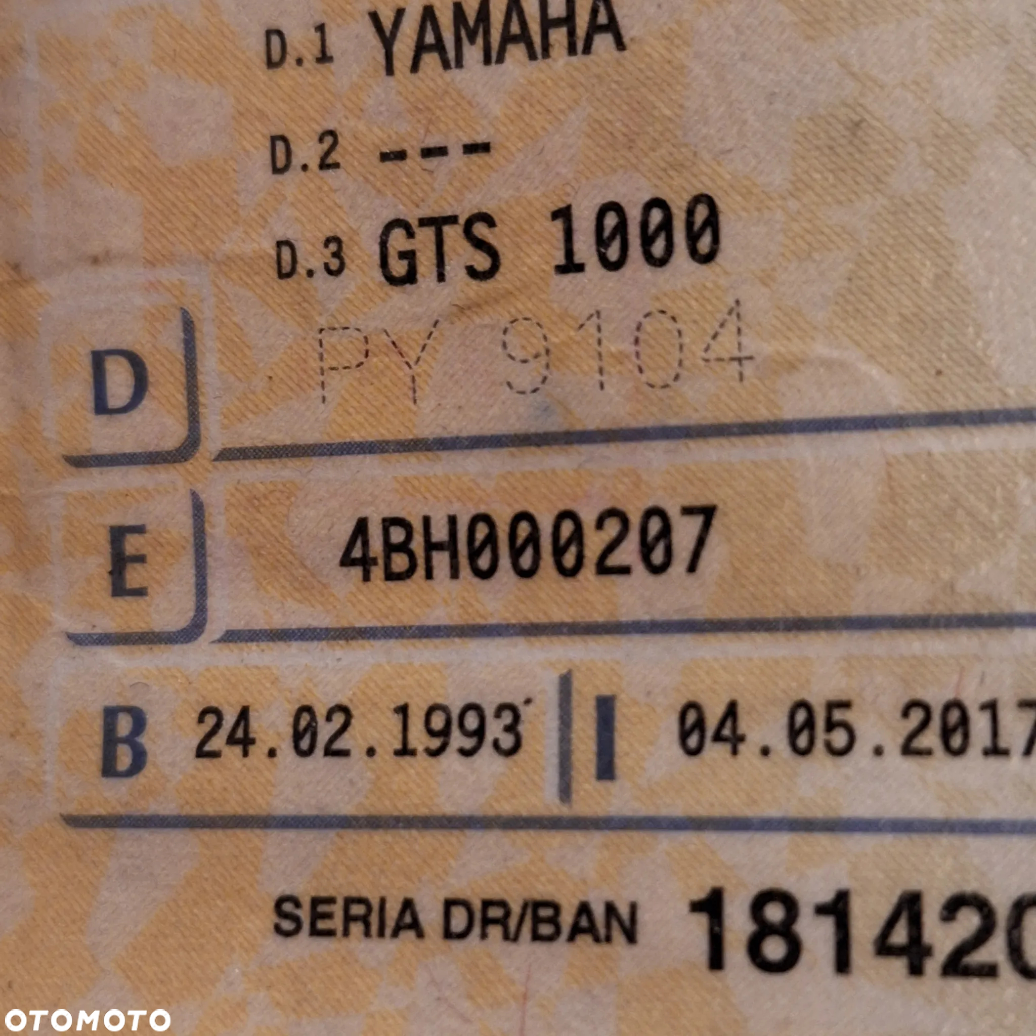Yamaha GTS - 6