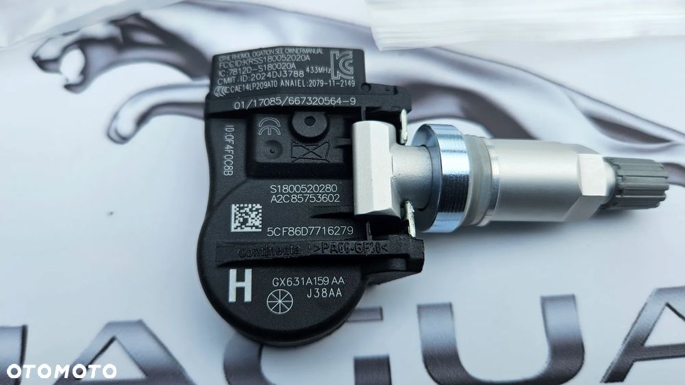 Jaguar XE X760  F TYPE X152  F PACE X761 czujnik ciśnienia powietrza w kole TPMS 433 MHz Europa GX631A159AA  LR070840 - 3