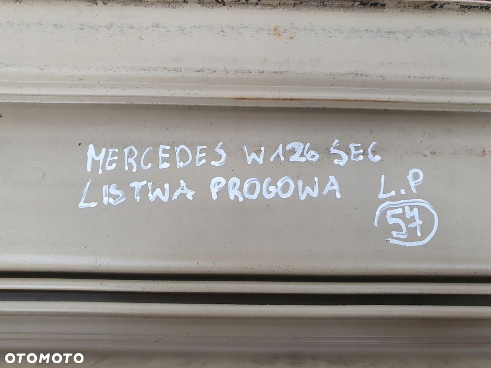LISTWA PROGOWA LEWA Mercedes W126 C126 SEC COUPE - 4