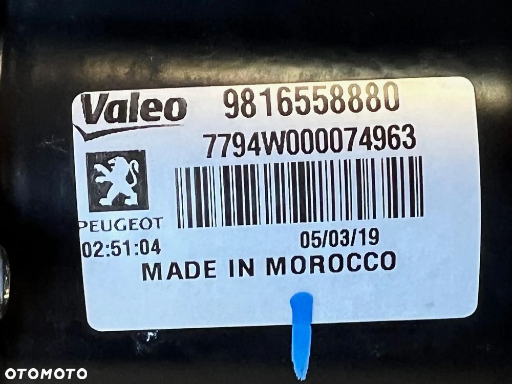 MECHANIZM WYCIERACZEK PRZÓD PRZEDNI CITROEN BERLINGO III IV PEUGEOT PARTNER 2020 ROK 9816558880 - 2