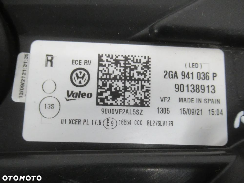 LAMPA PRZEDNIA PRZÓD PRAWA LEWA VW T-ROC 2GA FULL LED 2017-2021 - 15