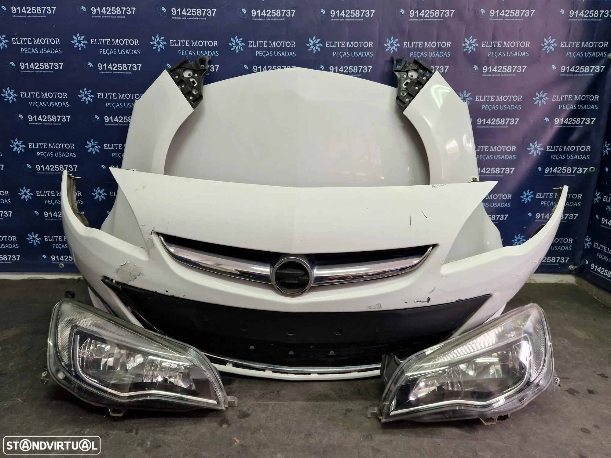 Frente completa usada OPEL ASTRA J 3 PORTAS parachoques capot oticas guardalamas - 3