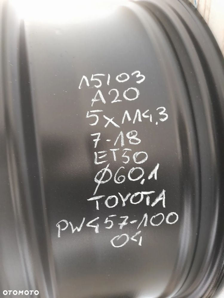 Felgi aluminiowe TOYOTA OE PW457-10004 7.0" x 18" 5x114,3 ET50 - 6
