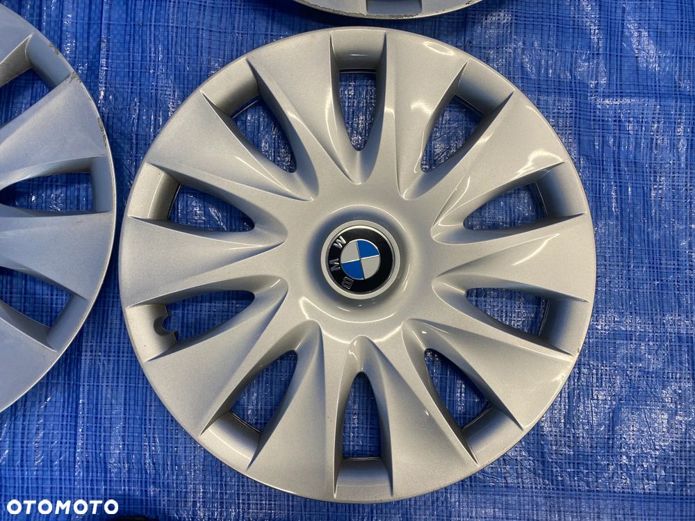 KOŁPAK SREBRNY KOŁPAKI DEKLE BMW OE 16" SREBRNE ORYGINAŁ - 4