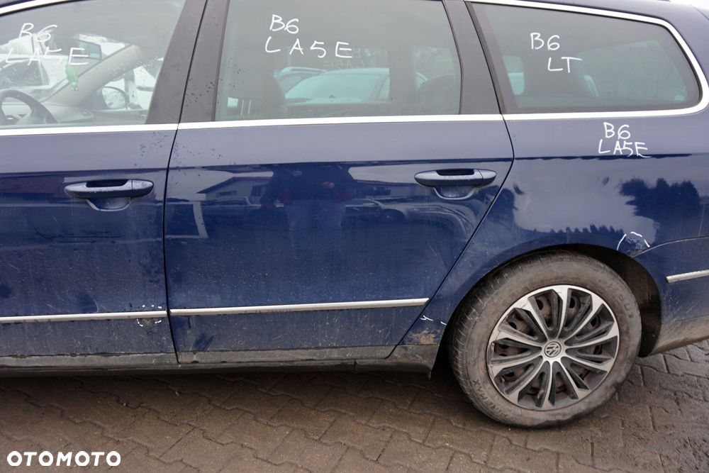 DRZWI TYLNE LEWE PASSAT B6 KOMBI LA5E  GRANATOWY VOLKSWAGEN 2005-2010 - 3