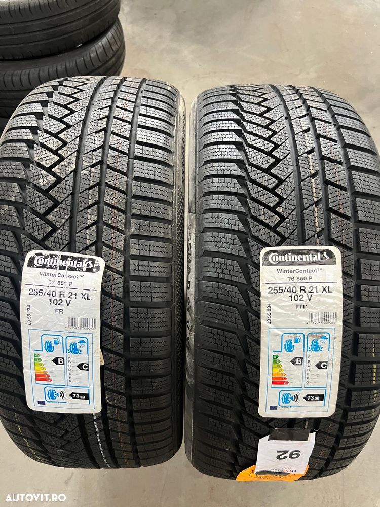 Vând 2 anvelope 255/40/21 Continental de iarnă noi - 1