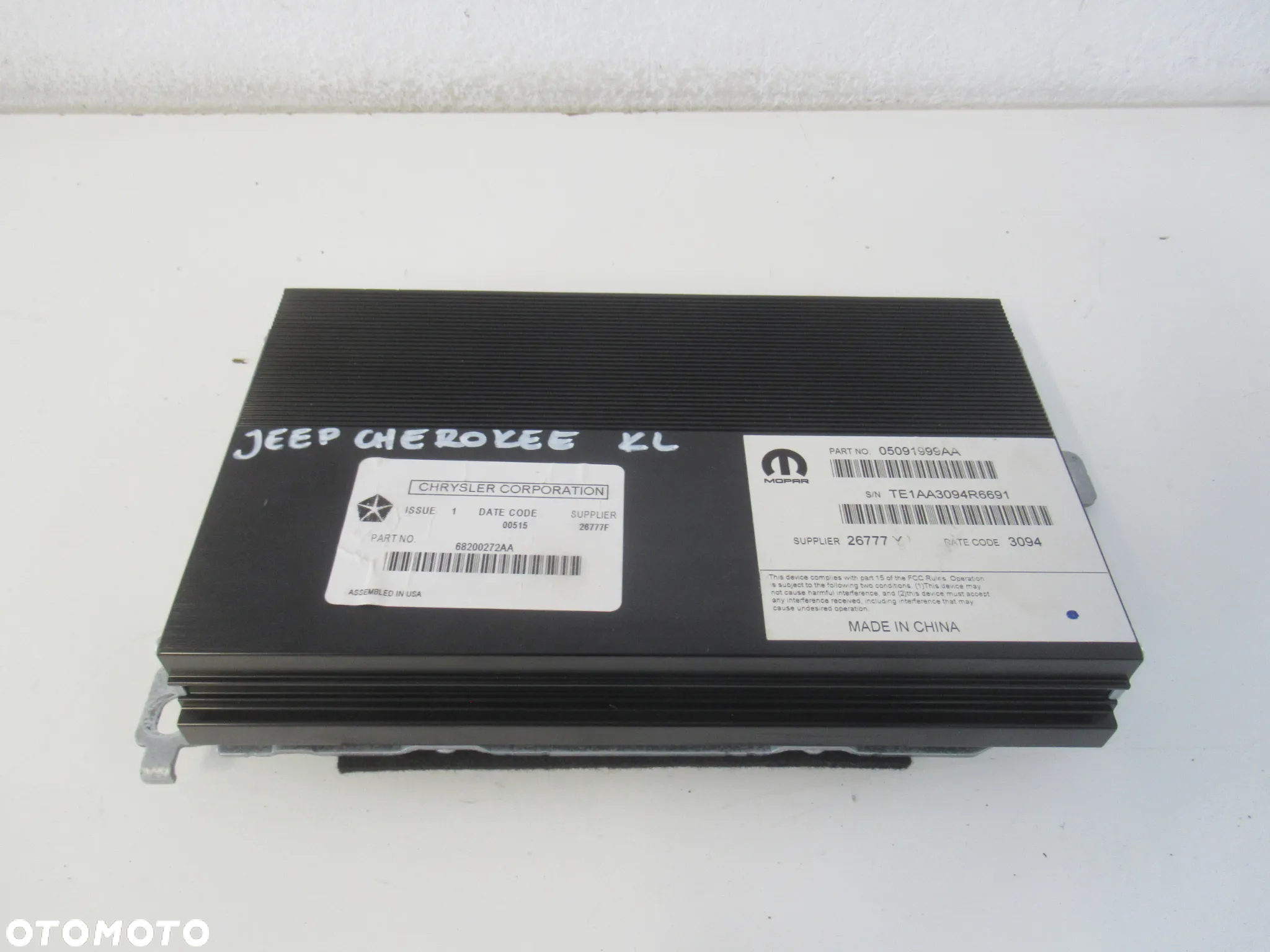 WZMACNIACZ AUDIO JEEP CHEROKEE KL V 2.0D 68200272AA 2013-2018 - 2