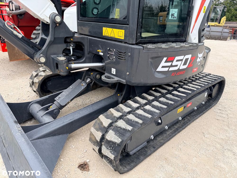 Bobcat Minikoparka Bobcat e50Z 5ton e55 e60 Cat 303.5 304  305 3xłyżki Ramię LOONG dodatkowe linie hydr wyjścia AUX1 + 2 przeciw waga MAX-dociążenie gąsienice 85% od nowości 1 właściciel z Niemiec Auto IDLEE po serwisie Widły wiertnica grabie i inne za dopłatą Szybkozłącze hydr Miller łyżka przedsiębierna Pług  Kubota Takeuchi Jcb - 4