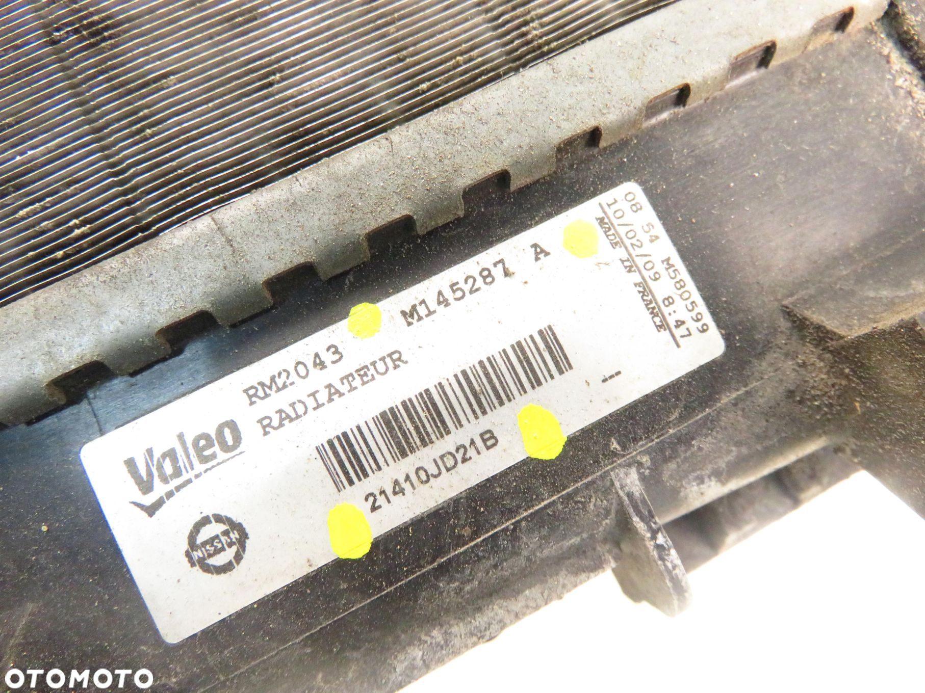 CHŁODNICA WODY NISSAN QASHQAI I 2.0 AWD 141 - MR20DE 21410JD21B M145287A - 5