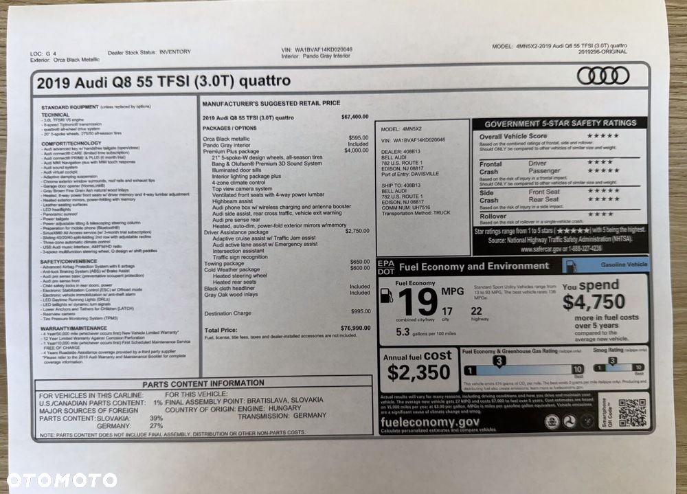 Audi Q8 55 TFSI mHEV Quattro Tiptronic - 27