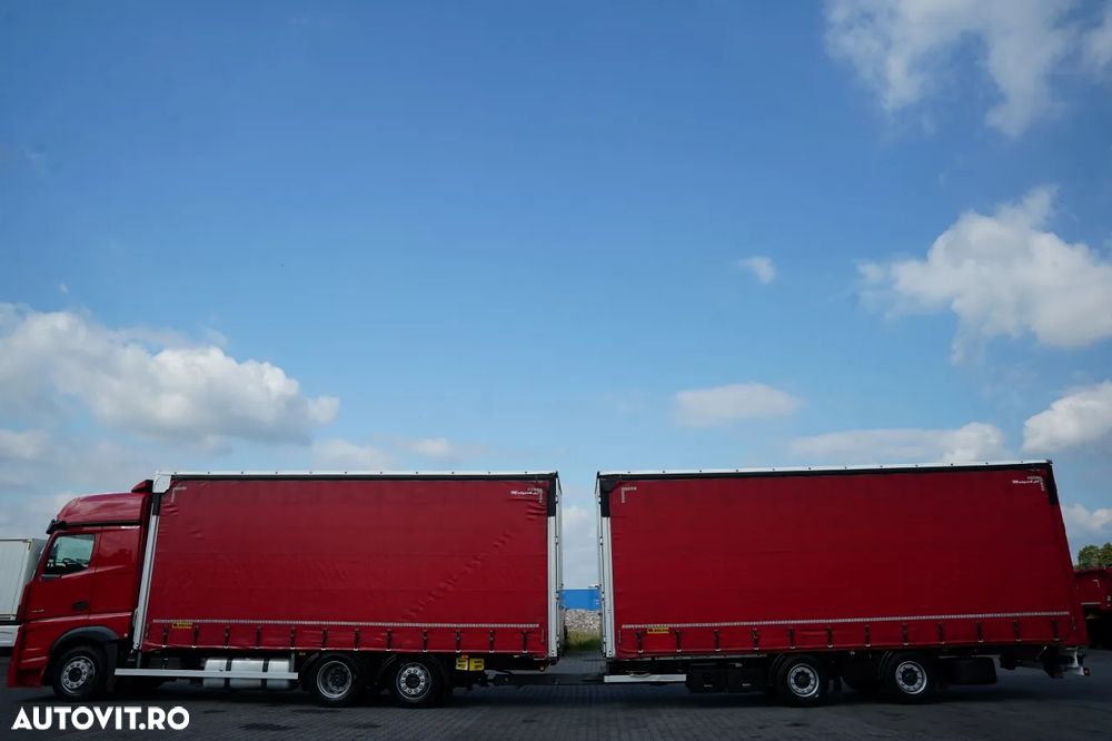 Mercedes-Benz ACTROS 2545 / TANDEM COMBINAT 120 M3 / TRANSIT / CORTINĂ - 7,4 M / BIG SPACE / WIELTON - 17