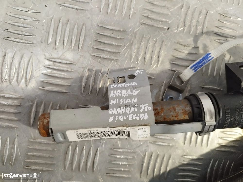 CORTINA AIRBAG ESQUERDA 985P1JD00B  985P0JD00A NISSAN QASHQAI / QASHQAI +2 I J10 NJ10 JJ10E - 4