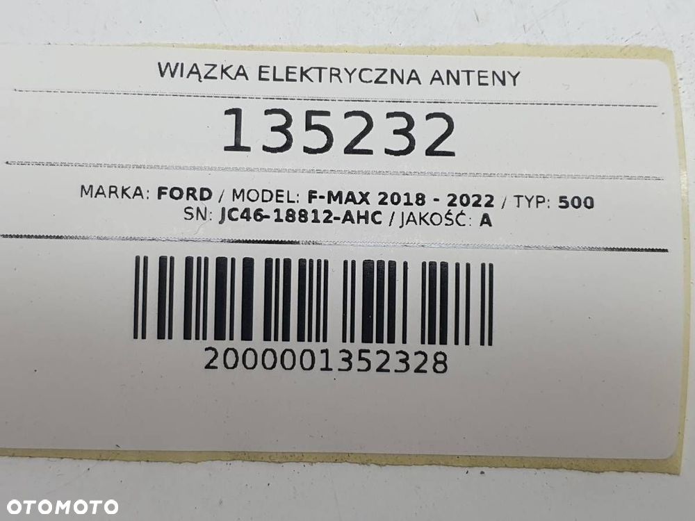WIĄZKA ELEKTRYCZNA ANTENY FORD F-MAX 500 EURO 6 JC46-18812-AHC EUROPA - 6
