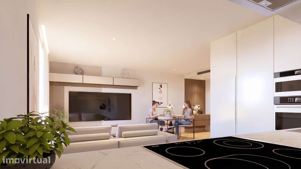 T2 Novo com varanda e garagem em Vilar de Paraiso, Vila Nova de Gaia - Grande imagem: 4/55