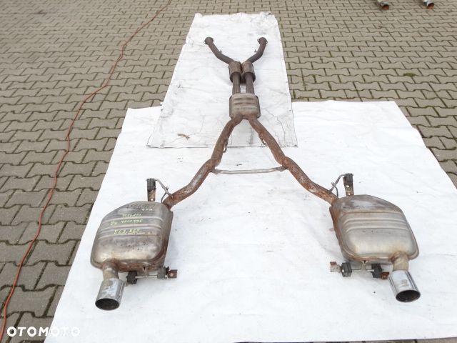 BMW 6 E63 645i 545i N62 V8 Tłumik Wydech Komplet Środkowy Końcowy Oryginał 7526182 7526175, 2 x 7505795 Tłumnik Układ Wydechowy - 1