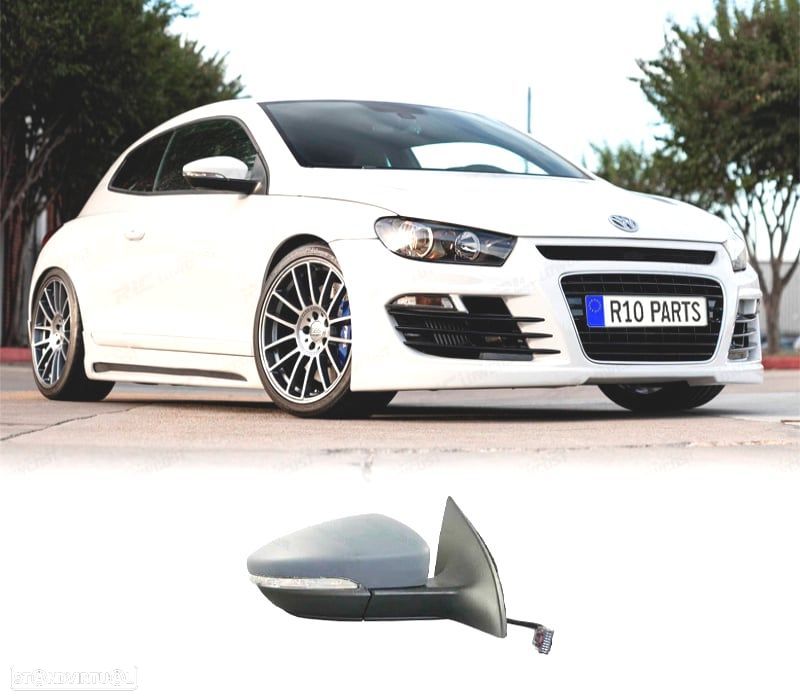 ESPELHO RETROVISOR DIR PARA VOLKSWAGEN SCIROCCO 08-14 6 PIN - 1