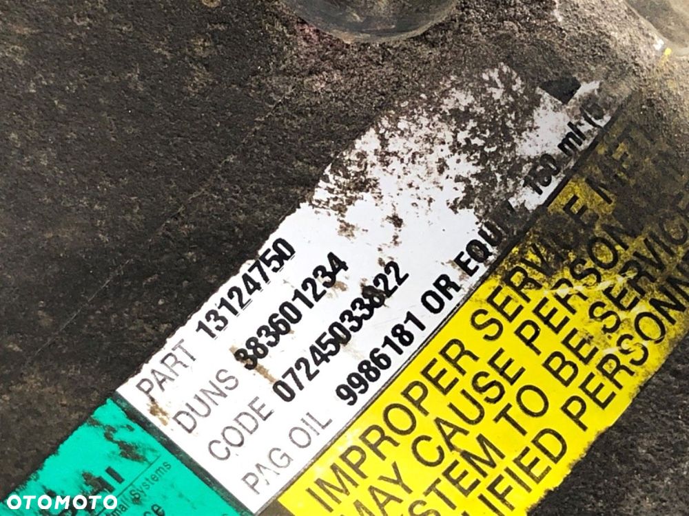 SPRĘŻARKA KLIMATYZACJI  OPEL ZAFIRA / ZAFIRA FAMILY B (A05) 2005 - 2019 1.6 (M75) 77 kW [105 KM] - 4