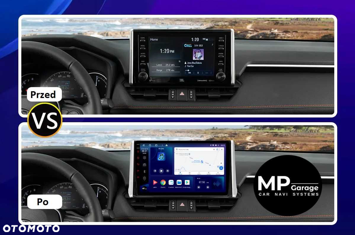 Radio Nawigacja Android Toyota Rav4 2018 Qled 4G CarPlay/AA - 2