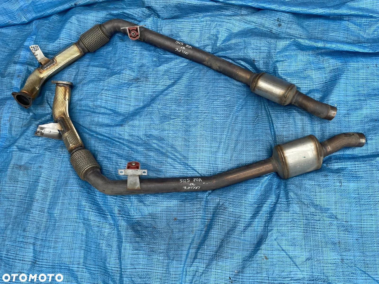 Audi SQ5 Q5 80A 3.0 TFSI / Katalizator Rura Tłumik / Prawa Lewa 80A253211A / ORYGINAŁ - 1