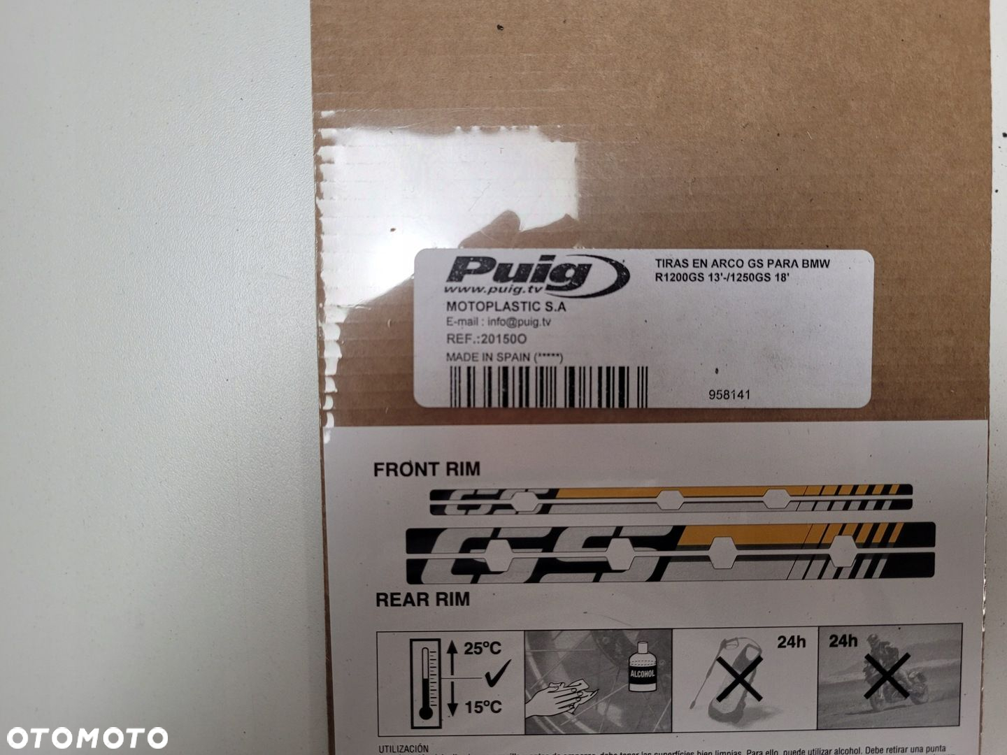 BMW R1250GS K50 K51 PUIG NAKLEJKI NA FELGĘ 20150O - 4