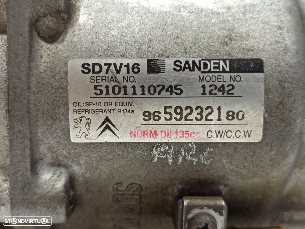 COMPRESSOR DE AR CONDICIONADO PEUGEOT PARTNER (S2) COMBI PLUS - 5