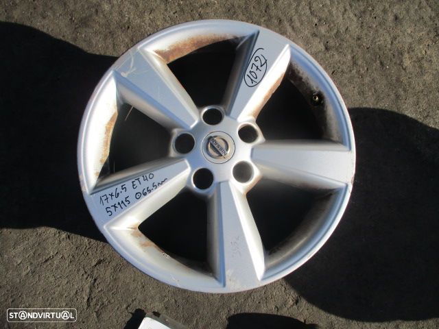 Jogo De Jantes Jgjant1072 NISSAN QASHQAI 1 FASE 1 2008 1.5DCI 105CV 5P CINZENTO 40 17X6.5J 5X115 65.5MM - 1