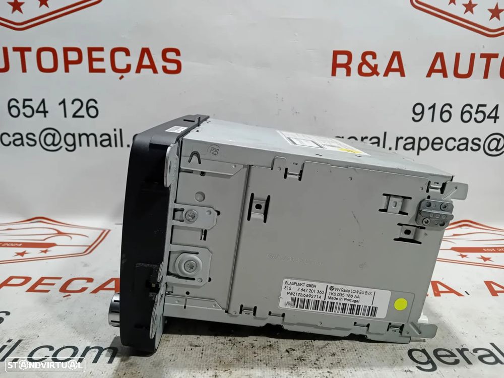 Auto Rádio VW Golf VI Passat B7 1K0035186 Original - 3
